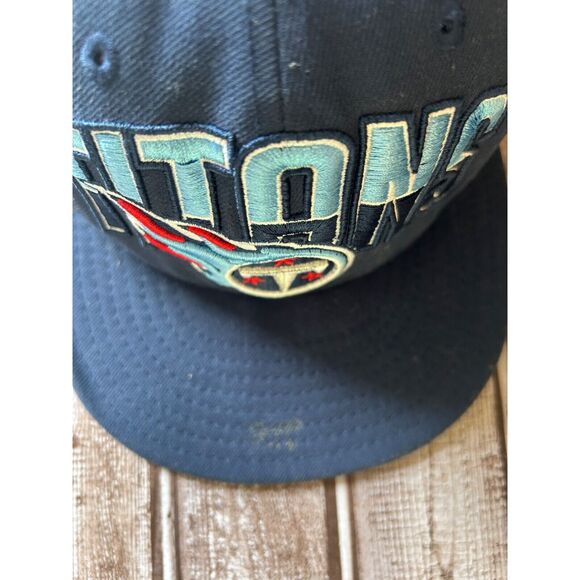 Tennessee Titans New Era Hat Cap Spell Out Two tone logo NFL Fitted Mens - Picture 8 of 11